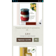 Shop on-line, vista da smartphone, pagina principale