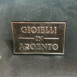 Targhetta Gioielli in argento